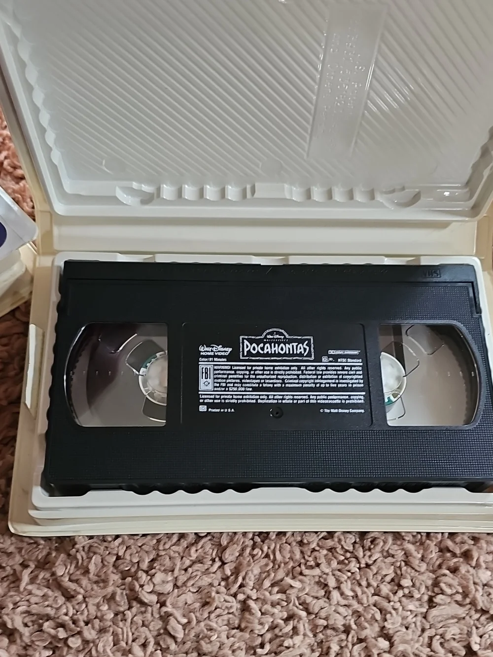 Bundle Walt Disney VHS Classic And Materpiece Movies LOT of 6